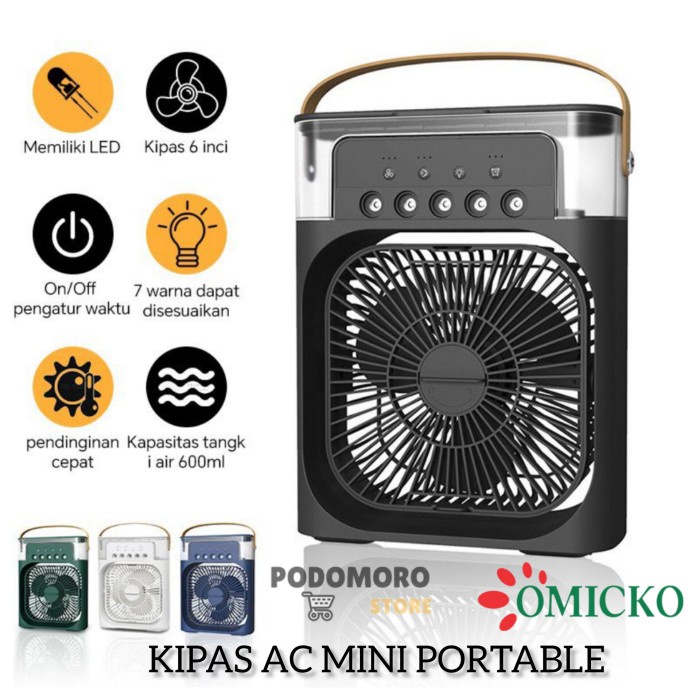 TERMURAH KIPAS ANGIN AC MINI OMICKO/ KIPAS ANGIN AIR COOLER / KIPAS AC PORTABLE /KIPAS ANGIN