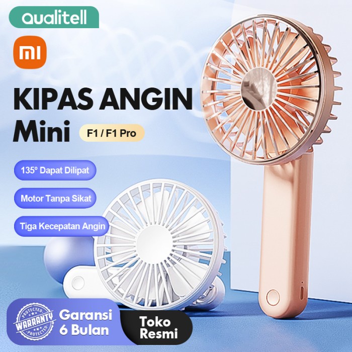 TERBARU Qualitell Xiaomi Kipas Angin Mini Genggam Kipas Lipat Portable /KIPAS ANGIN MINI/KIPAS ANGIN