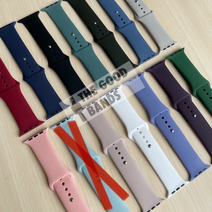 Terbaru Apple Watch Sport Band Strap Rubber Sillicone Series 1 2 3 4 42Mm 44Mm Promo Terlaris