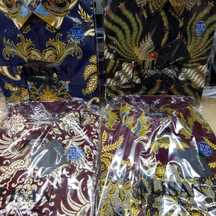 [New] Kemeja Alisan Batik Lengan Panjang  Reguler Size Jumbo 165 - 175 Terbatas