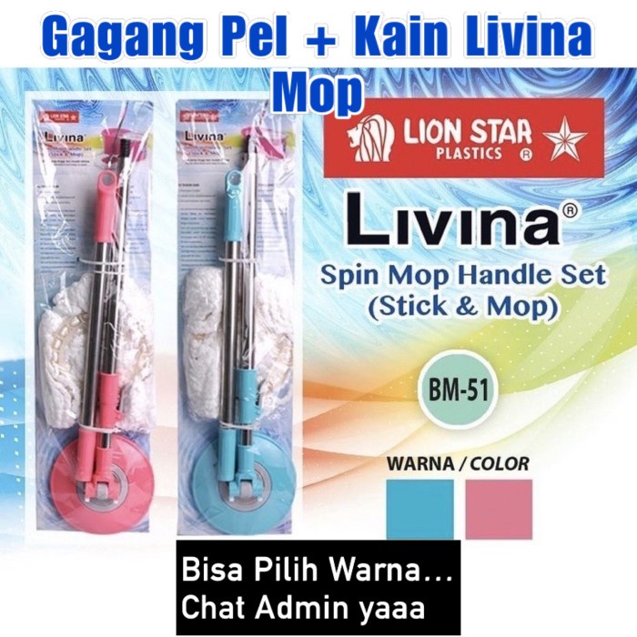 Gagang Pel Lantai Putar Mop Peras Lionstar UNIVERSAL