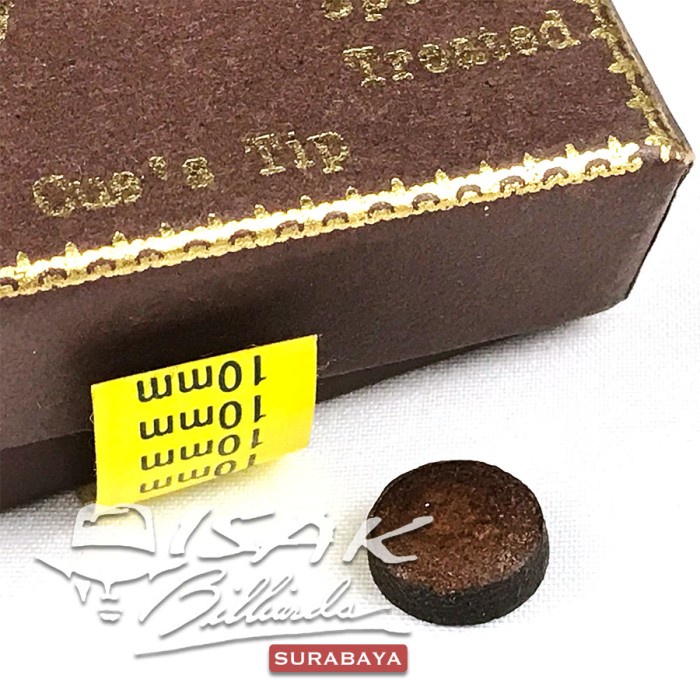 Cuetip Diamond 10mm Coklat - Cue Tip Diamond Bola Kecil
