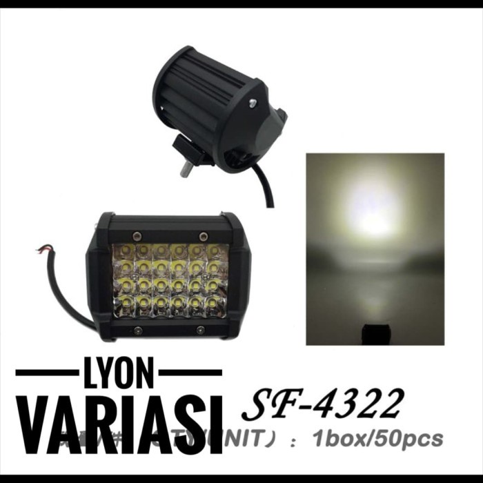 Lampu tembak sorot led 24mata buat motor - mobil best