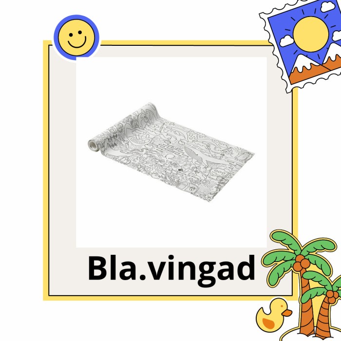 

IKEBLAVINGAD Rol kertas mewarnai, 10 m