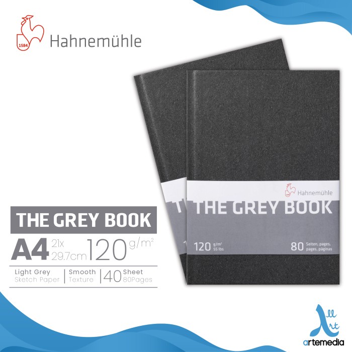

Buku Sketsa Hahnemuhle Grey Book A4 Hard Cover Sketchbook