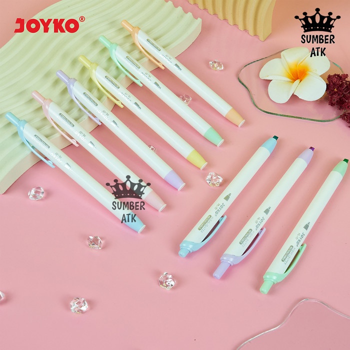 

CUCI GUDANG Penanda Berwarna Highlighter Joyko HL-77-6 Warna Pastel Color