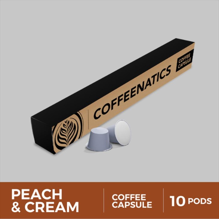 

Peach & Cream Coffee Capsule - Kopi Kapsul Coffeenatics