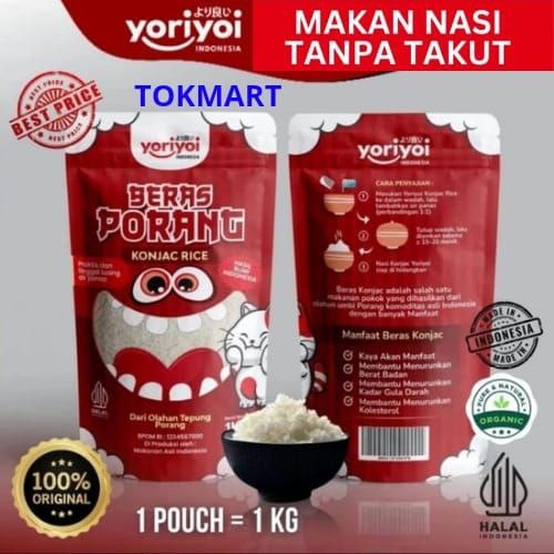 

YORIYOI Beras Porang Beras Konjac Shirataki 1 Kg