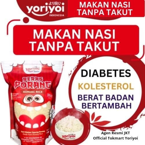 

YORIYOI Konjac Rice Beras Porang 1 kg