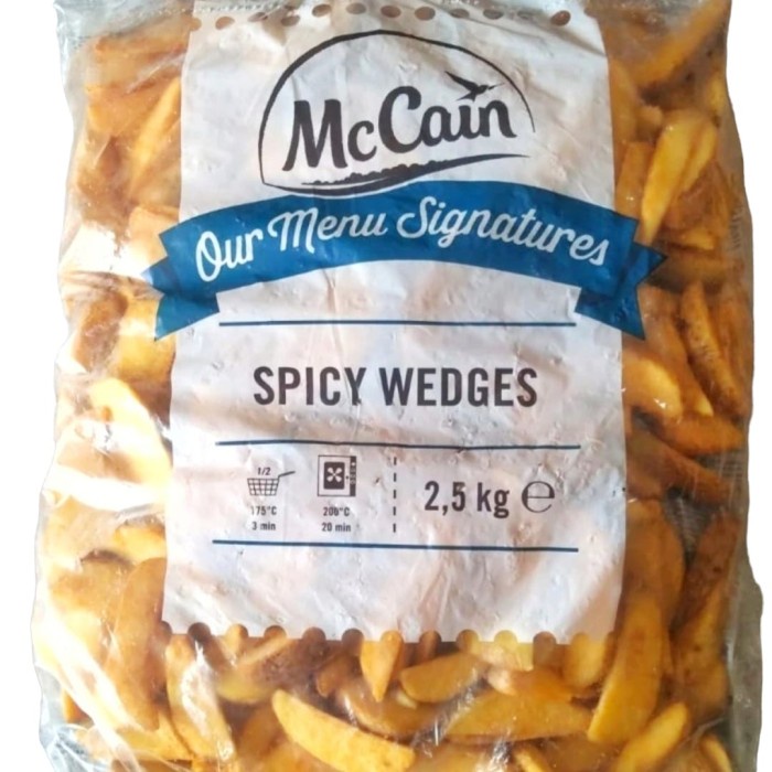 

Potato Spicy Wedges Seasoned Kentang Wedges Bumbu - 2.5 kg