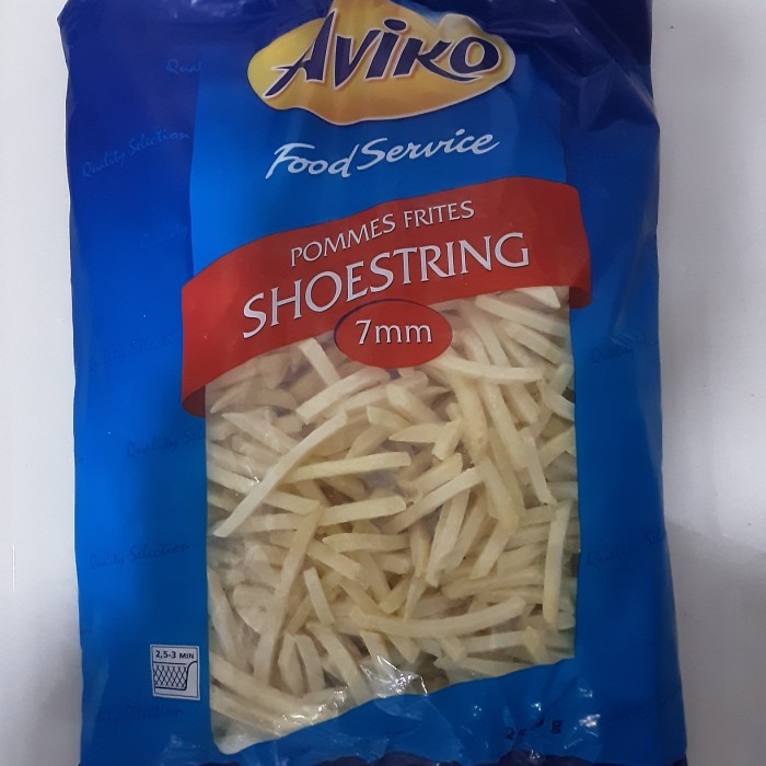 

Aviko Shoestring Premium 2,5Kg / Kentang Beku Iris Kecil