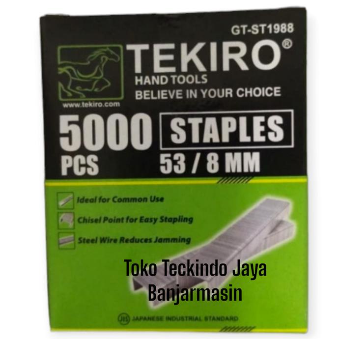 

Kualitas terbaik] ISI STAPLES TEKIRO 8 MM 5000 PCS