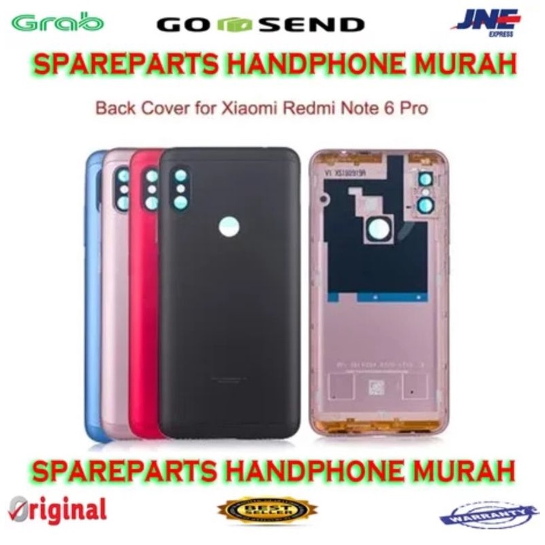 BACKDOOR CESING REDMI 6 6PRO MI NOTE 2PRO