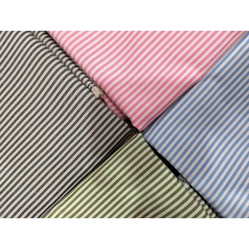 Kain Katun Yarndyed Motif Garis / Stripe / Salur