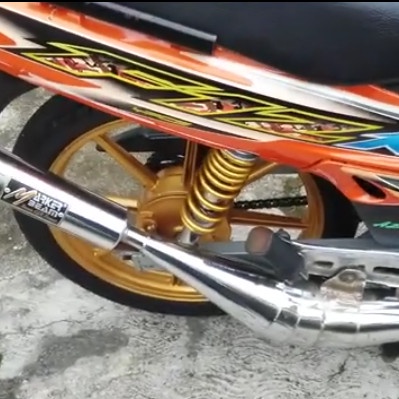 Knalpot Racing F1Zr Standar Udang Crom Suara Ninja Ready!!