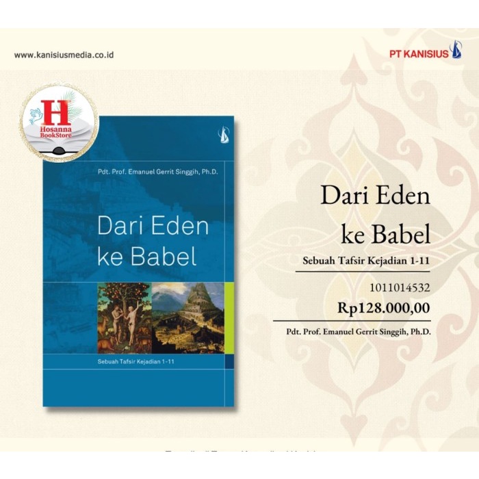 DISKON BUKU DARI EDEN KE BABEL, SEBUAH TAFSIR KEJADIAN 1-11
