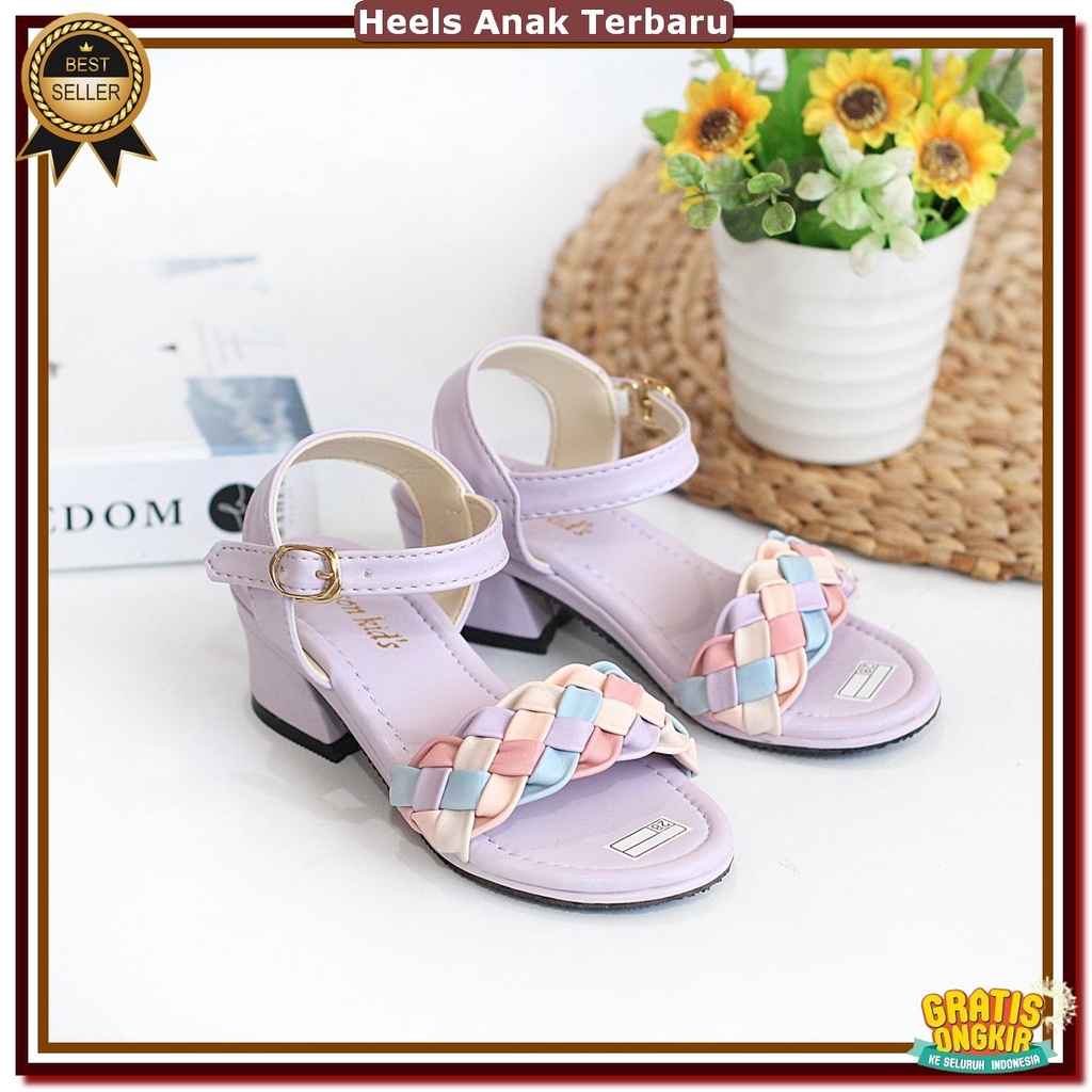 Sandal Kondangan Anak Perempuan 5 Tahun Sndal Pesta Hak Tahu 3Cm Sandal High Heels Anak Perempuan 3 