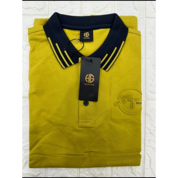 Kaos Kerah Pria HG Selection Bahan Katun Spandek Halus Baju Kaos Kerah Polo Shirt Pria Dewasa
