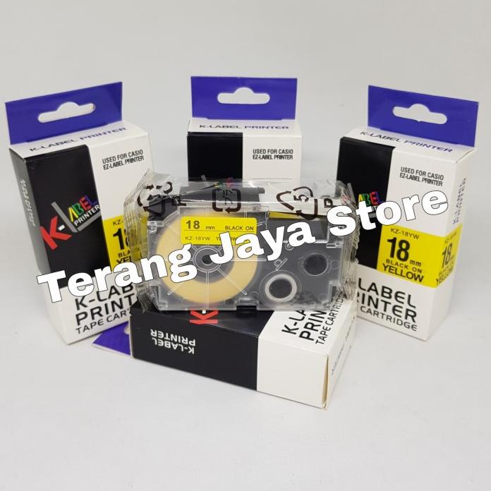

Termurah K-Label Printer Tape Catridge For Casio 18Mm Kz-18Yw K-Label 18Mm 18Yw Hemat