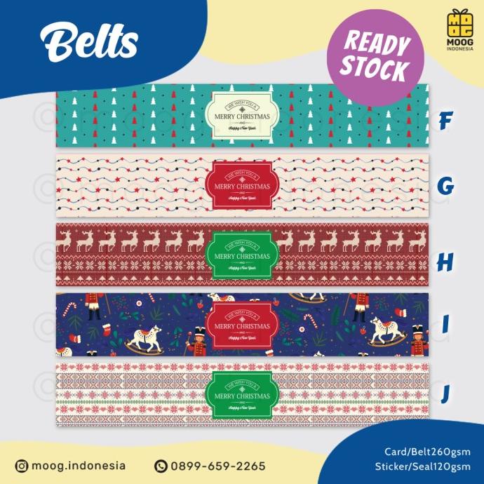 

For Sale Slongsong Label Wrapper Sticker Seal Segel Paper Belt Hampers Natal Murah