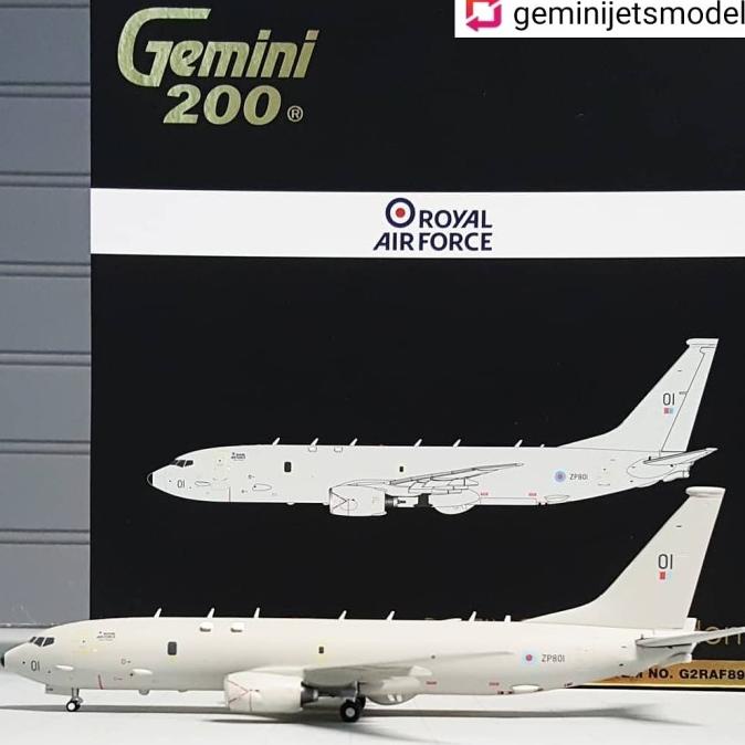 Royal Air Force Raf Boeing P-8A Poseidon Gemini Jets 1:200