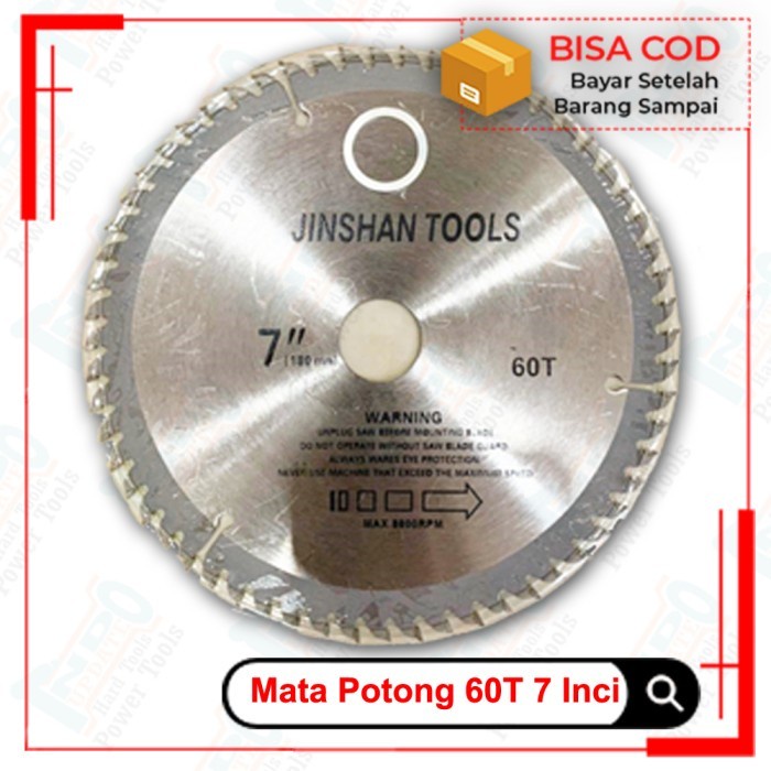 MATA POTONG CIRCLE DICS PISAU MESIN RUMPUT 7 INCI 60T