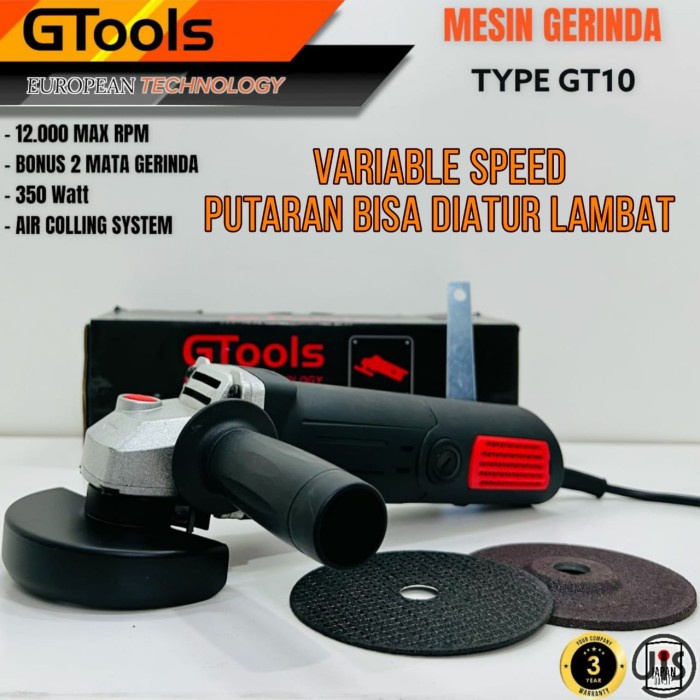 Gerinda gtools Eropa GT10 variable speed bisa pelan cepat canggih