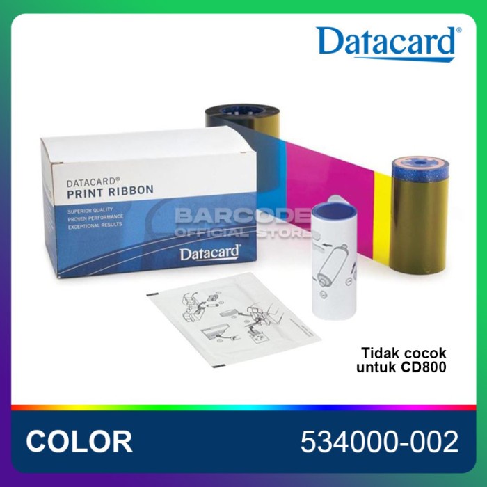 

RIBBON COLOR DATACARD SP25 SD260 SD360 SP25+ YMCKT 534000-002