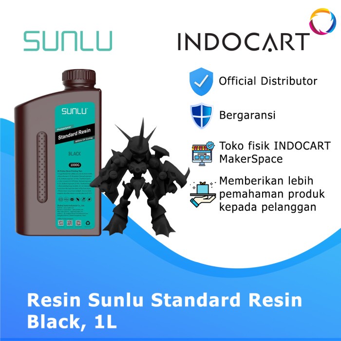 

INDOCART TINTA RESIN 3D PRINTER SUNLU STANDART RESIN 1KG