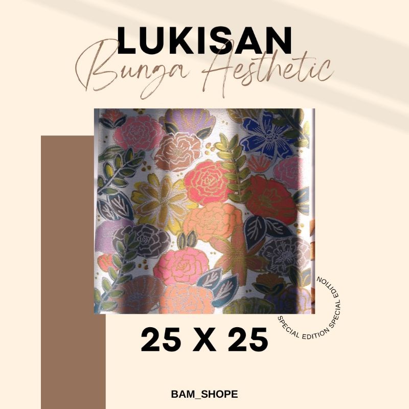 

diy lukisan kanvas lukisan bunga bam shope