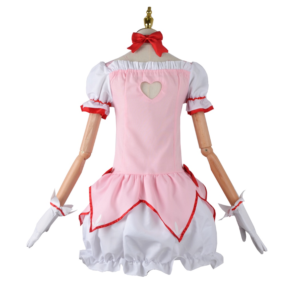 Puella Magi Madoka Magica cosplay Kaname Madoka cosplay costume Kaname Madoka wig and Kaname Madoka 