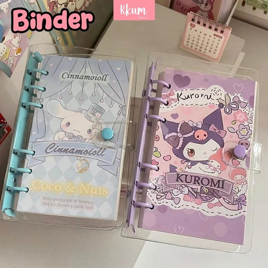 

Binder A6 ring sanrio cute/ Notebook buku catatan lucu journaling