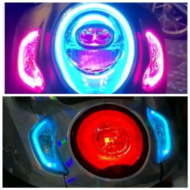 1 set lampu alis scoopy new plus lampu devil tahun 2020 2021 2022 2023