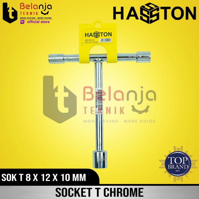 Hasston Prohex Kunci Sok T Chrome 8X12X10 Mm Kunci T Pendek 1780-125 Best Deal
