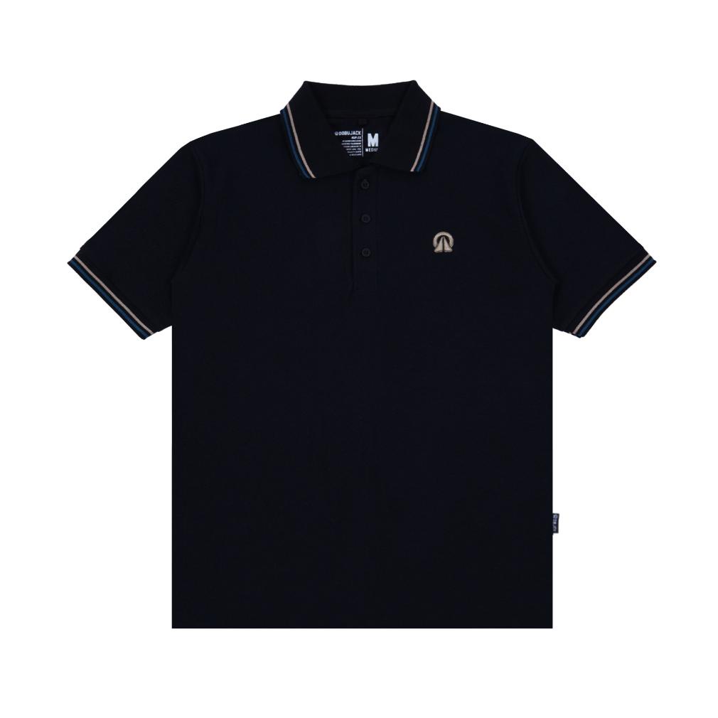 TERBARU DOBUJACK POLO SHIRT GECKO BLACK