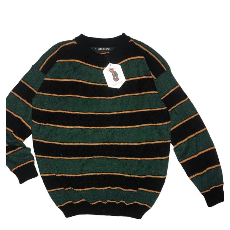 KNITWEAR STRIPE - SWEATER RAJUT - BAHAN RAJUT- sweater vintage