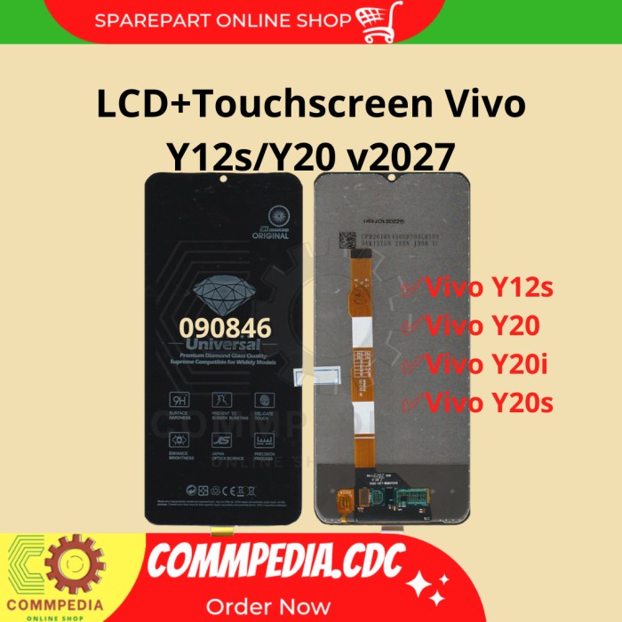 LCD Vivo Y12s/Y20/Y20i/v2027 +Touchscreen
