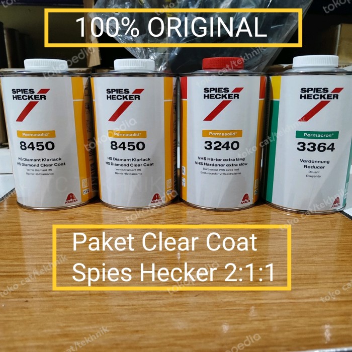 [PAKET] PERNIS SPIES HECKER HS CLEAR COAT 8450 2:1:1