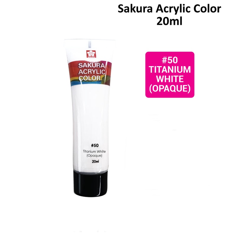 

CAT ACRYLIC SAKURA 20ML TITANIUM WHITE #50