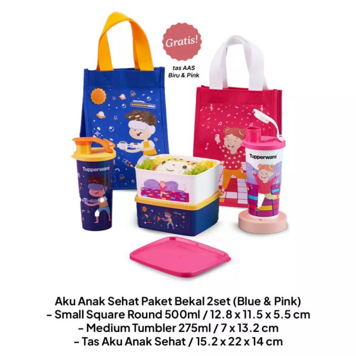Promo Tupperware Aku Anak Sehat Kotak Bekal Makan Anak
