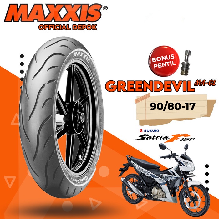 Ban Motor Bebek MAXXIS GREENDEVIL 90/80 Ring 17 Tubeless