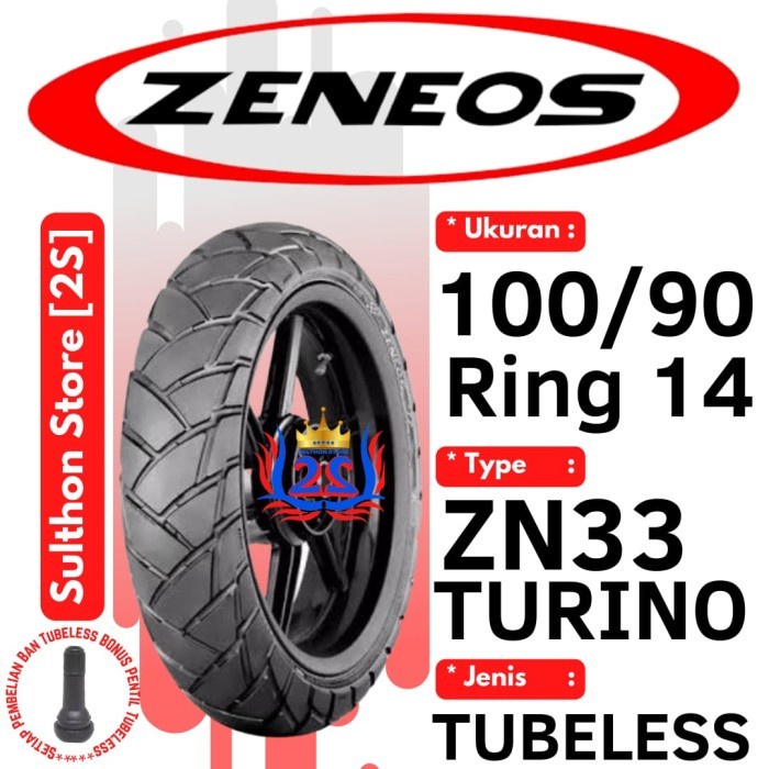 Ban Motor Ring 14 ( 100/90 ) ZN33 / ZENEOS / TURINO / 100/90-14