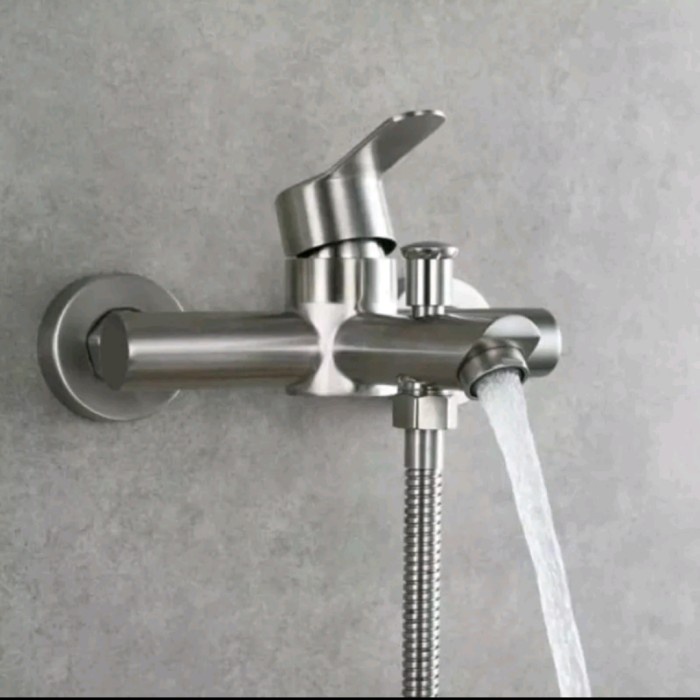 Kran Bathup Stainless SUS 304/Kran Mixer Panas Dingin/Kran Shower