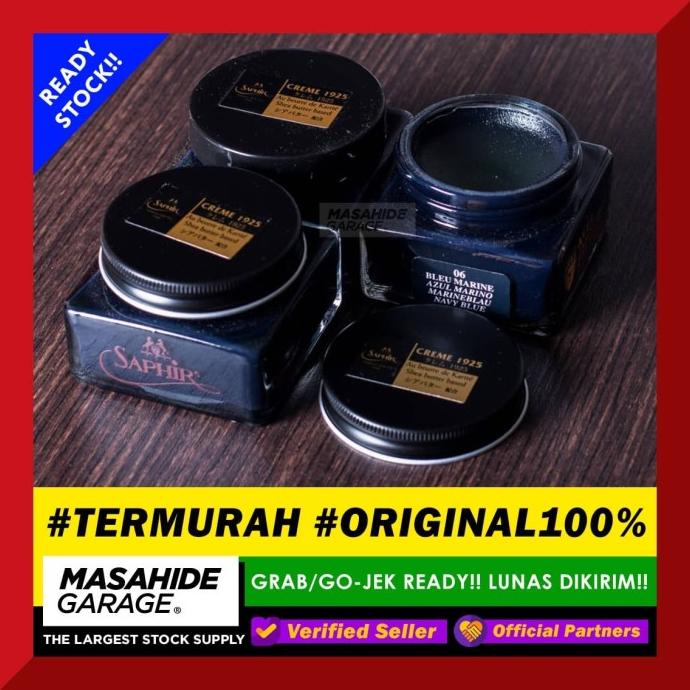 (Termurah) Saphir Creme - Navy Blue - 75Ml - Semir Sepatu Kulit Kode 480