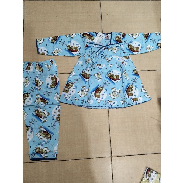 Baju Tidur Anak Perempuan Katun Premium Viron/ Baju Tidur Anak Babydoll PP Katun Adem Size 4-5-6-7-8