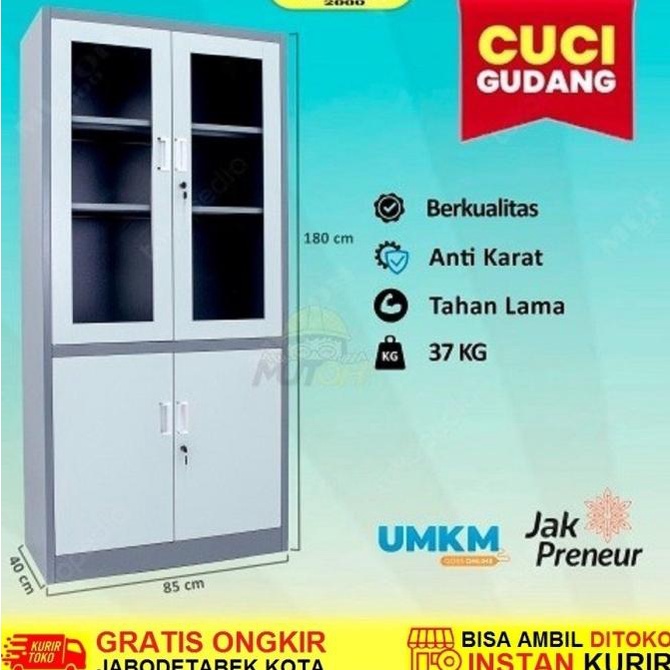 

Best Sales Harga Grosir | Lemari Arsip Besi Full Plat - Pintu Kombinasi Swing Pengiriman Cepat