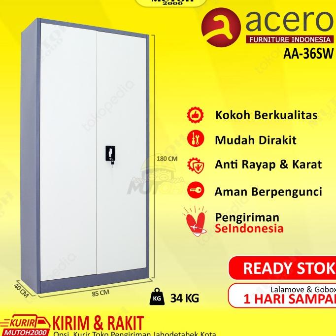 

Best Seller Acero Aa-36Sw Lemari Arsip Besi Full Plat - Pintu Swing Plat Ayun Terbaik