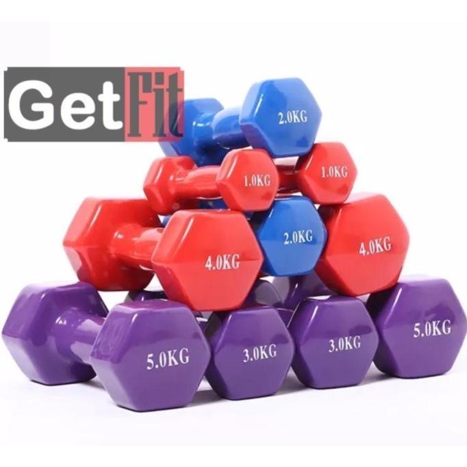 Dumbell 5kg kualitas tinggi / Barbell / Dumbel / Barbel