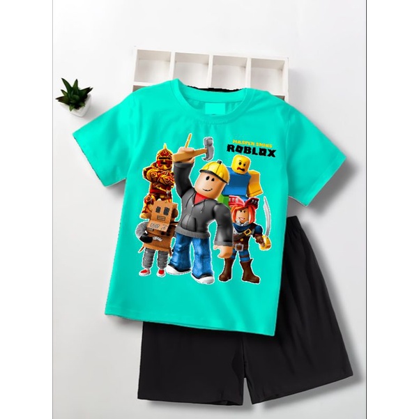 SETELAN MURAH MERIAH | BAJU ANAK LUCU TERBARU MOTIF roblox