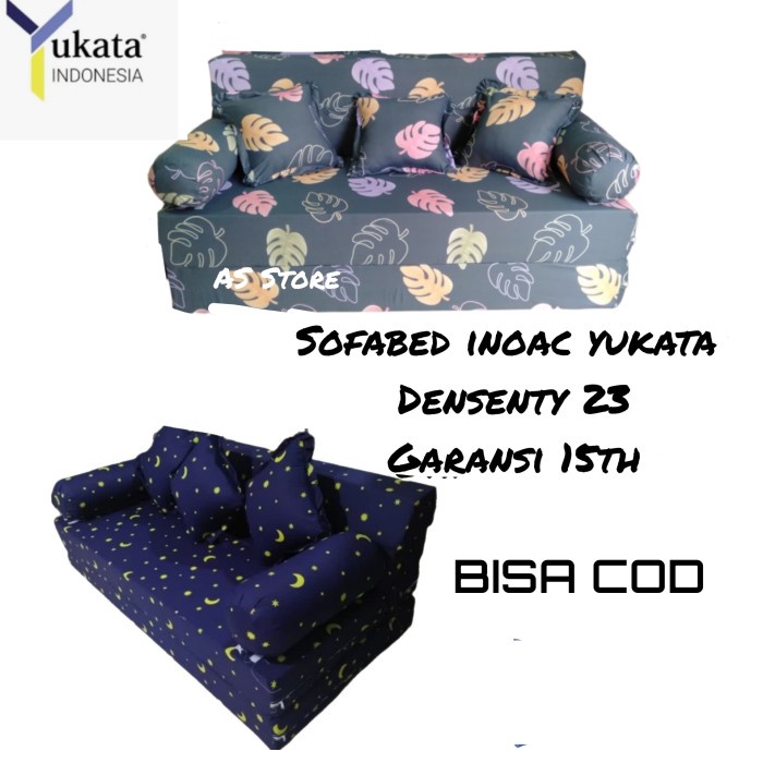 Terlaris Sofabed Kasur Lipat Kursi Lipat Inoac Yukata 200X160X20 Cm Murah